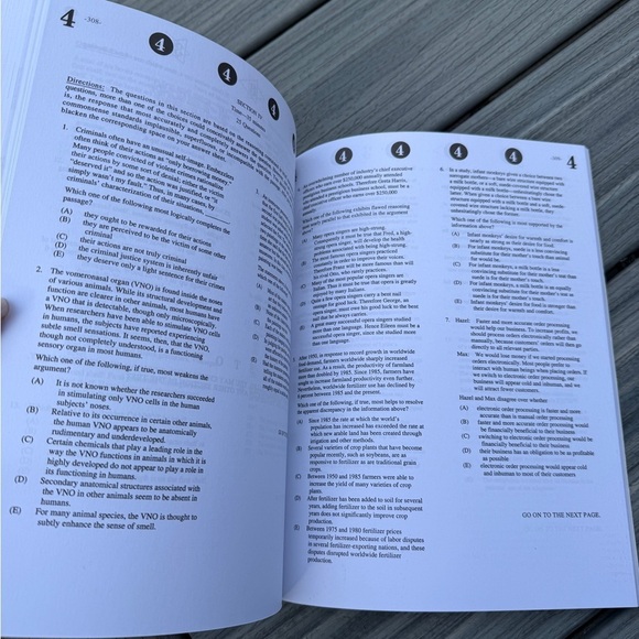 LSAT PrepTests Book in Purple and Orange - Picture 8 of 17